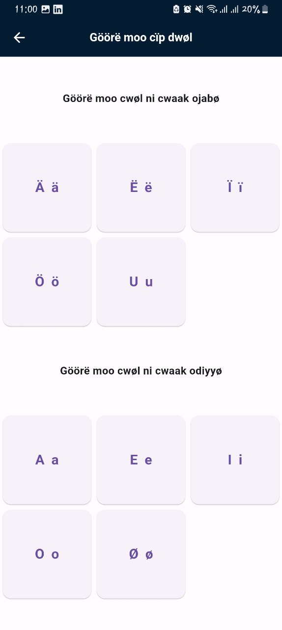 vowel letters